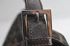 Authentic FENDI Zucca Mamma Baguette Shoulder Bag Canvas Leather Brown 6239I