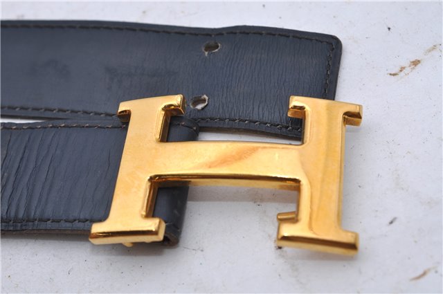 Authentic HERMES Ladies Leather Belt Reversible Size 65cm 25.6