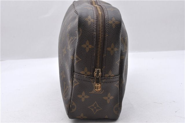 Auth Louis Vuitton Monogram Trousse Toilette 28 Clutch Hand Bag M47522 LV 6240D