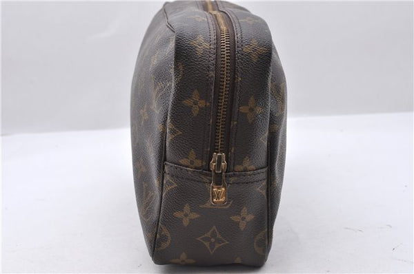 Auth Louis Vuitton Monogram Trousse Toilette 28 Clutch Hand Bag M47522 LV 6240D