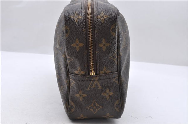 Auth Louis Vuitton Monogram Trousse Toilette 28 Clutch Hand Bag M47522 LV 6240D
