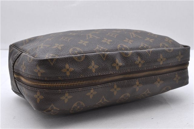Auth Louis Vuitton Monogram Trousse Toilette 28 Clutch Hand Bag M47522 LV 6240D