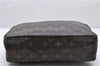 Auth Louis Vuitton Monogram Trousse Toilette 28 Clutch Hand Bag M47522 LV 6240D