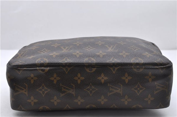 Auth Louis Vuitton Monogram Trousse Toilette 28 Clutch Hand Bag M47522 LV 6240D