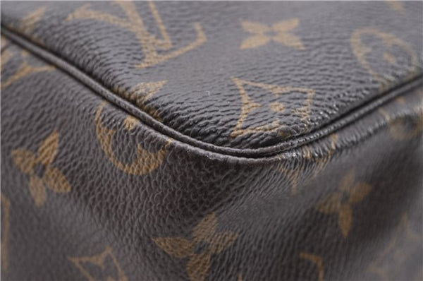 Auth Louis Vuitton Monogram Trousse Toilette 28 Clutch Hand Bag M47522 LV 6240D