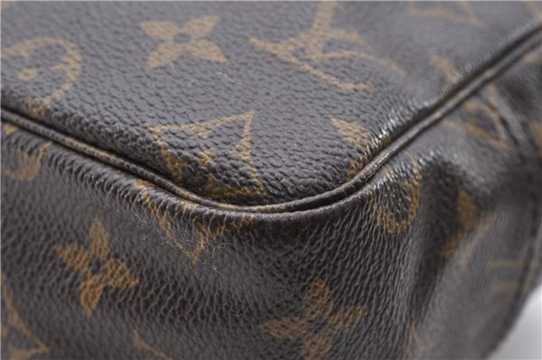 Auth Louis Vuitton Monogram Trousse Toilette 28 Clutch Hand Bag M47522 LV 6240D