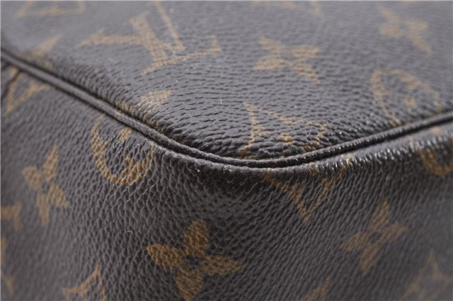 Auth Louis Vuitton Monogram Trousse Toilette 28 Clutch Hand Bag M47522 LV 6240D