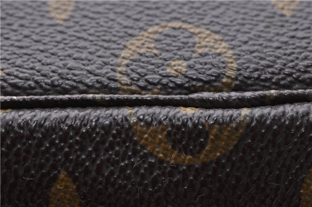 Auth Louis Vuitton Monogram Trousse Toilette 28 Clutch Hand Bag M47522 LV 6240D