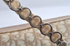Authentic Christian Dior Trotter Romantic Hand Bag PVC Suede Leather Beige 6240I