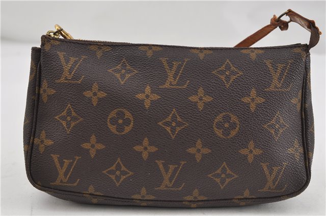 Authentic Louis Vuitton Monogram Pochette Accessoires Pouch M51980 LV 6241D