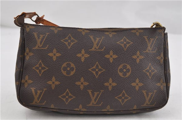 Authentic Louis Vuitton Monogram Pochette Accessoires Pouch M51980 LV 6241D