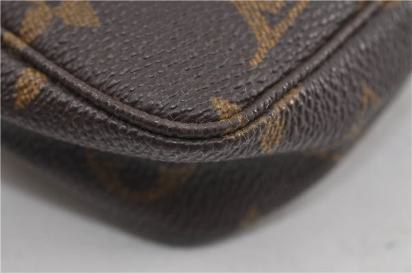 Authentic Louis Vuitton Monogram Pochette Accessoires Pouch M51980 LV 6241D