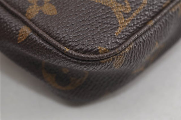 Authentic Louis Vuitton Monogram Pochette Accessoires Pouch M51980 LV 6241D