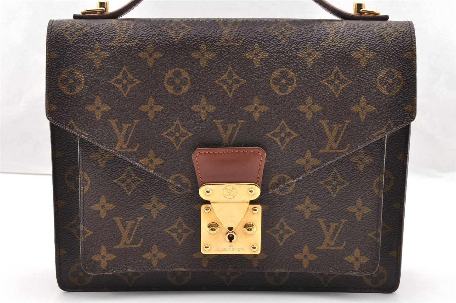 Authentic Louis Vuitton Monogram Monceau 2Way Shoulder Hand Bag M51185 LV 6241I