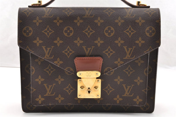 Authentic Louis Vuitton Monogram Monceau 2Way Shoulder Hand Bag M51185 LV 6241I