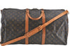 Auth Louis Vuitton Monogram Keepall Bandouliere 55 Boston Bag M41414 LV 6245B