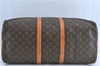 Auth Louis Vuitton Monogram Keepall Bandouliere 55 Boston Bag M41414 LV 6245B