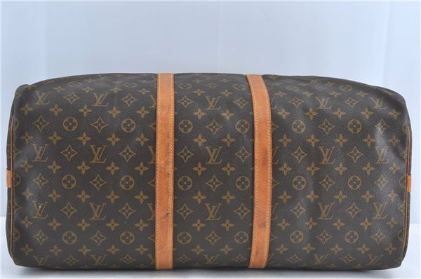 Auth Louis Vuitton Monogram Keepall Bandouliere 55 Boston Bag M41414 LV 6245B
