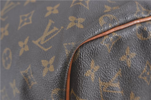 Auth Louis Vuitton Monogram Keepall Bandouliere 55 Boston Bag M41414 LV 6245B