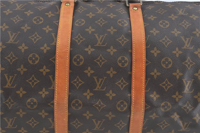 Auth Louis Vuitton Monogram Keepall Bandouliere 55 Boston Bag M41414 LV 6245B