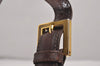 Authentic FENDI Vintage Shoulder Cross Body Bag Suede Leather Brown 6245I