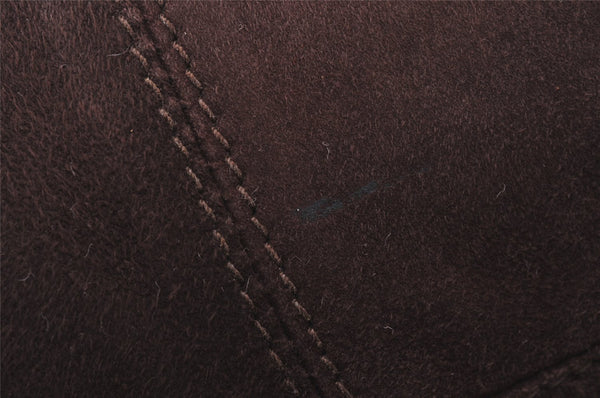 Authentic FENDI Vintage Shoulder Cross Body Bag Suede Leather Brown 6245I