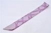 Authentic HERMES Twilly Scarf Bolduc Ribbon Pattern Silk Purple 6246C