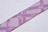 Authentic HERMES Twilly Scarf Bolduc Ribbon Pattern Silk Purple 6246C