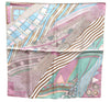 HERMES Petit Carre 40 Scarf Handkerchief "coupons indiens" Silk Beige Box 6246D