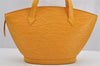 Authentic Louis Vuitton Epi Saint Jacques Hand Bag Yellow M52279 LV 6246I