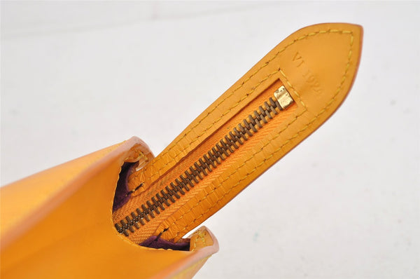 Authentic Louis Vuitton Epi Saint Jacques Hand Bag Yellow M52279 LV 6246I