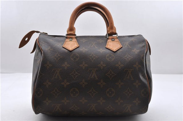 Authentic Louis Vuitton Monogram Speedy 25 Hand Bag M41528 LV 6249D