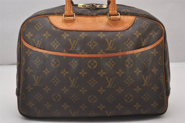 Authentic Louis Vuitton Monogram Deauville Hand Bag M47270 LV 6249I