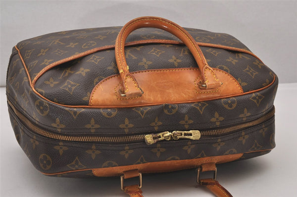 Authentic Louis Vuitton Monogram Deauville Hand Bag M47270 LV 6249I