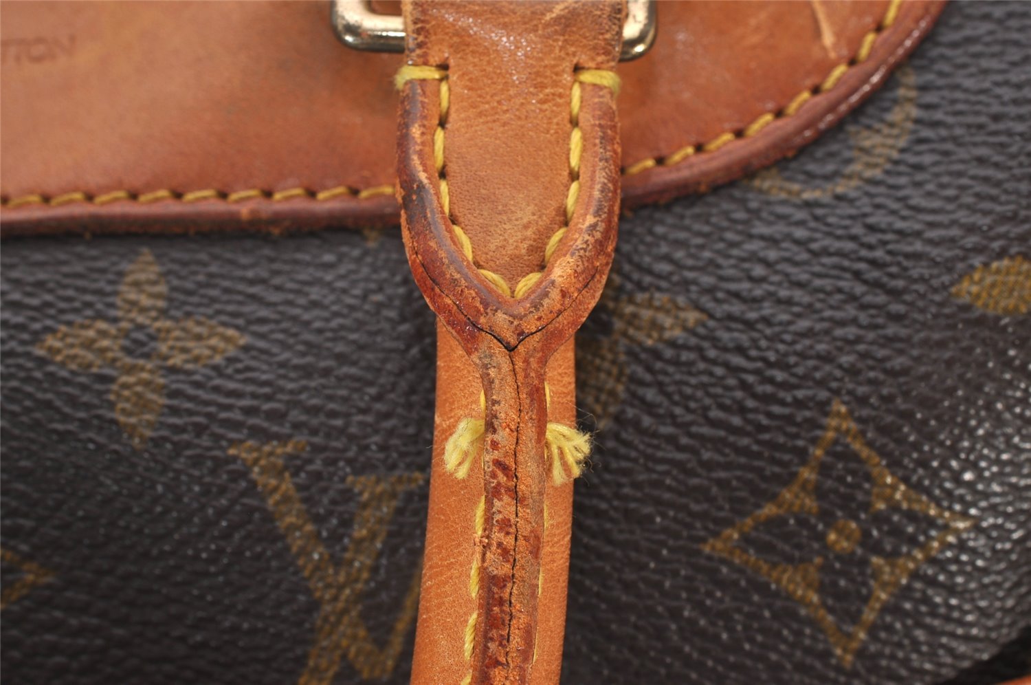 Authentic Louis Vuitton Monogram Deauville Hand Bag M47270 LV 6249I