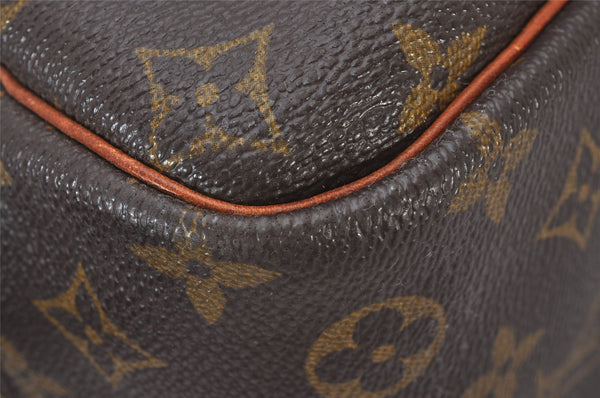 Authentic Louis Vuitton Monogram Deauville Hand Bag M47270 LV 6249I