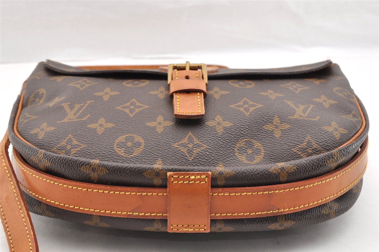 Authentic Louis Vuitton Monogram Jeune Fille GM M51225 Shoulder Cross Bag 6250I