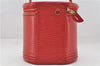 Authentic Louis Vuitton Epi Cannes Red Cosmetic Hand Bag Purse M48037 LV 6251E