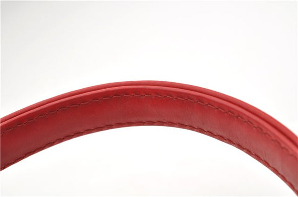 Authentic Louis Vuitton Epi Cannes Red Cosmetic Hand Bag Purse M48037 LV 6251E