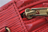 Authentic Louis Vuitton Epi Cannes Red Cosmetic Hand Bag Purse M48037 LV 6251E