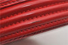 Authentic Louis Vuitton Epi Cannes Red Cosmetic Hand Bag Purse M48037 LV 6251E
