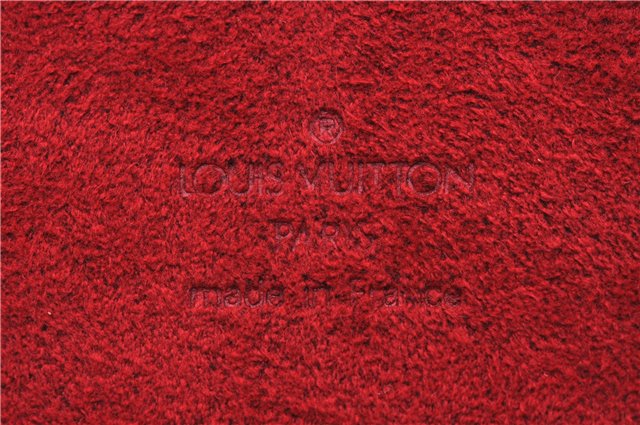 Authentic Louis Vuitton Epi Cannes Red Cosmetic Hand Bag Purse M48037 LV 6251E