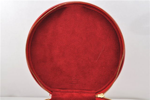 Authentic Louis Vuitton Epi Cannes Red Cosmetic Hand Bag Purse M48037 LV 6251E