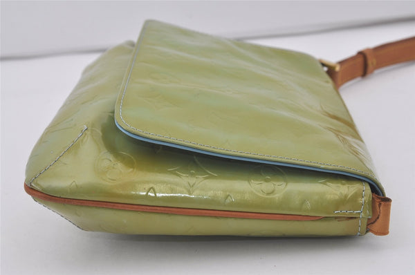 Auth Louis Vuitton Vernis Thompson Street Shoulder Bag Green M91009 Junk 6252I