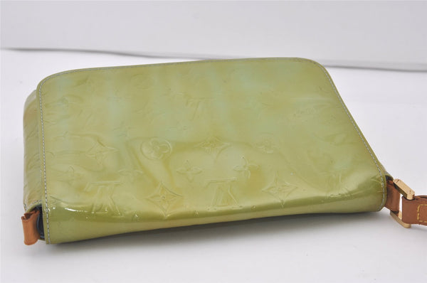 Auth Louis Vuitton Vernis Thompson Street Shoulder Bag Green M91009 Junk 6252I