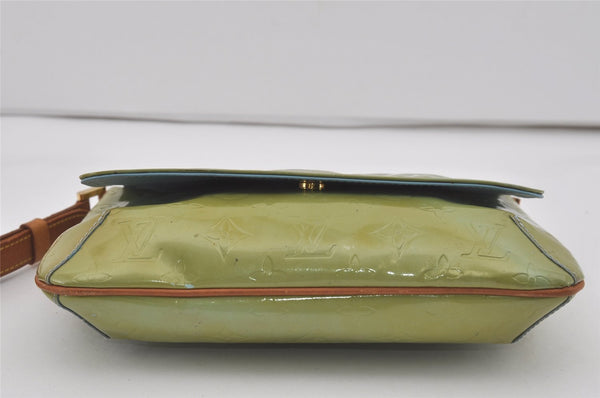 Auth Louis Vuitton Vernis Thompson Street Shoulder Bag Green M91009 Junk 6252I