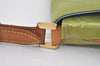 Auth Louis Vuitton Vernis Thompson Street Shoulder Bag Green M91009 Junk 6252I