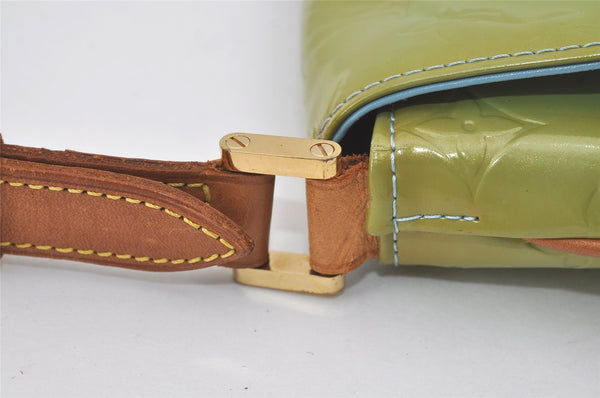 Auth Louis Vuitton Vernis Thompson Street Shoulder Bag Green M91009 Junk 6252I