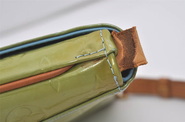 Auth Louis Vuitton Vernis Thompson Street Shoulder Bag Green M91009 Junk 6252I