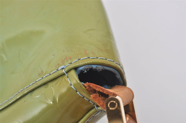 Auth Louis Vuitton Vernis Thompson Street Shoulder Bag Green M91009 Junk 6252I